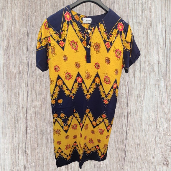 Women Indonesian/Malaysian Batik Dress Size L/XL - Picture 1 of 2